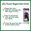 eZn Touch Hair Color - Lavender Brown, Ammonia-Free, No THB, No Triclosan, No Phthalates, No Gluten, Cruelty-Free, up to 100% Gray Coverage