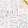 Baoximong 9 Sheets Flower Nail Art Stickers Decals 3D Self-Adhesive Nail Decals Spring Floral Nail Art Supplies Charming Daisy Leave Peony Nail Accessories for Women Nail Decorations Design