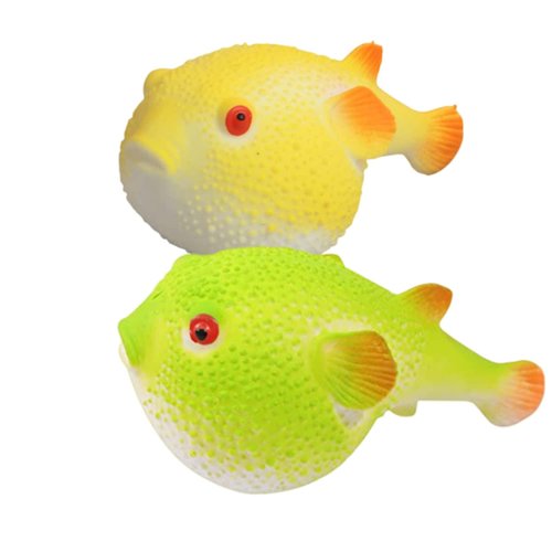 Ganjiang 2pack Emulation Puffer Fish Squeeze Toy Stress Balls Squishy Kids Party Favors