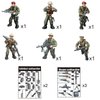 MEIEST 6 PCS Mini WWII Soldier Military Action Figures, Army Model Building Block Toys with Multiple Military Weapons Accessories,Party Favors Set for Kids (British Army)