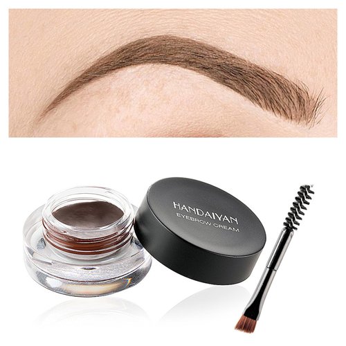 Kyannkara Kyannkara Eyebrow Cream Waterproof Eyebrow Pomade Gel With Eyebrow Brush Eyeliner Gel Eye Brow Makeup Smooth(Light Brow)