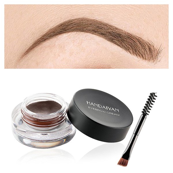 Kyannkara Kyannkara Eyebrow Cream Waterproof Eyebrow Pomade Gel With Eyebrow Brush Eyeliner Gel Eye Brow Makeup Smooth(Light Brow)