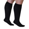 Mojo Compression Socks - 5XL Plus Size Bariatric Support Stockings for CVI, Swelling, and Spider Veins - 20-30mmHg Compression, Black, Closed Toe, XXXXX-L – AB201BL8