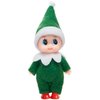 JOYIN Christmas Elf Plush Doll, Green Tiny Soft Plush Christmas Elf Doll Accessories for Christmas Holiday Decorations, Christmas Dress-Up Party.