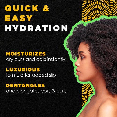 MY BLACK IS BEAUTIFUL Nourishing Leave-In Conditioning Cream, for Curly and Coily Hair with Coconut Oil, Honey, and Tumeric, 6.3 fl oz