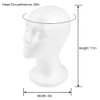 CHIVENIDO Styrofoam Wig Head - 2PCS Female Foam Mannequin Head Stand and Holder for Style, Model and Display Hair, Hats and Hairpieces, Mask for Home, Salon and Travel