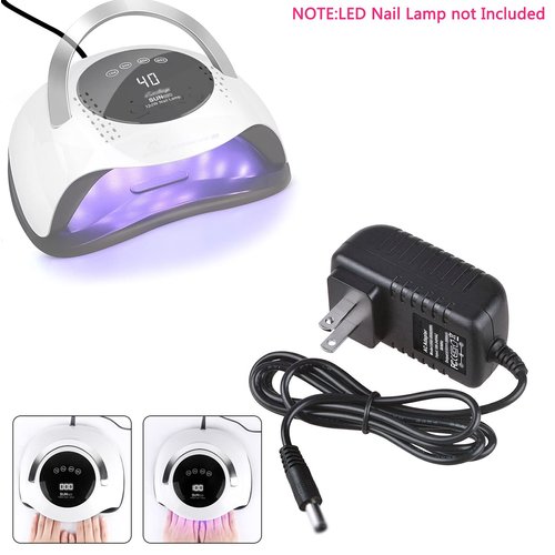 24V AC DC Power Adapter Charger Compatible with Sun BQ5T 120W UV LED Nail Lamp Nail Dryer Replacment Power Supply Adapter