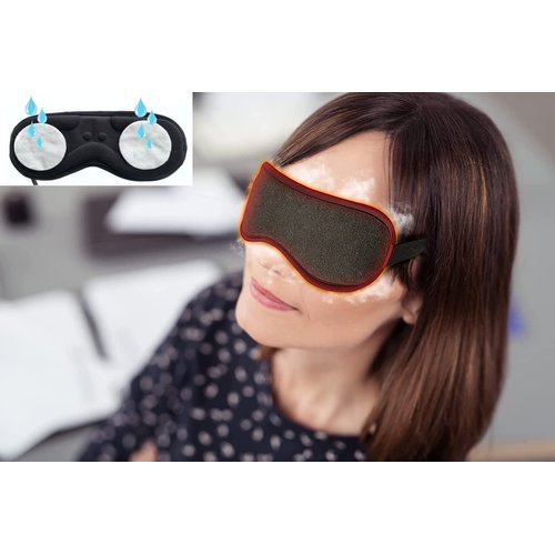 Heated Eye Mask, USB Eye Mask for Dry Eyes with Temperatur 105°F 115°F 125°F, far Infrared Therapy