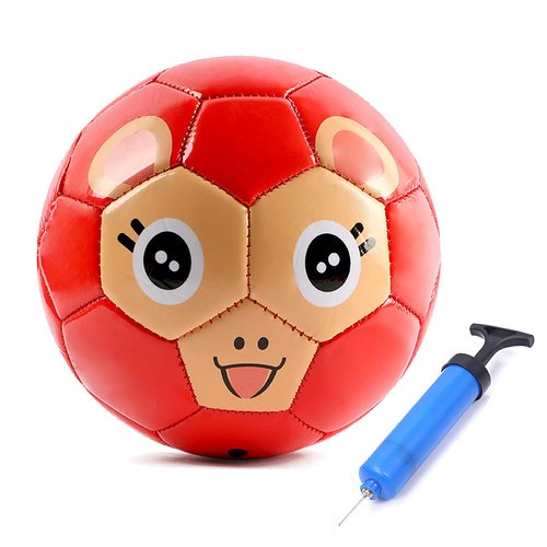 ABAJI Soccer Ball Fox Size 2 PU Surface Tight Weaved Vivid Color with Pump and Needle Suitable for Training Practice or Gift