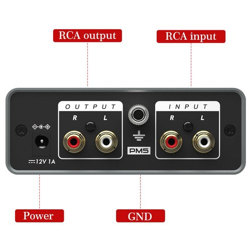 MANAYO Phono Preamp, Professional Mini Preamp for Turntable/Vinyl Record Player. Stereo Phonograph preamplifier Designed with RCA Input/Output, Headphone Jack, Adjustable Volume and gain
