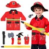 TOY Life Firefighter Costume for Kids, Fireman Costume for Boys, Fire Fighter Costume for Boys, Toddler Firefighter Costume 2t, Fireman Toys, Toddler Fireman Costume, Halloween Costumes for Boys