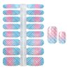 WOKOTO 5 Sheets Self-Adhesive Nail Art Polish Stickers Tips with 1Pc Nail File Unicorn Nail Wraps Decals Strips Set Manicure Accessories