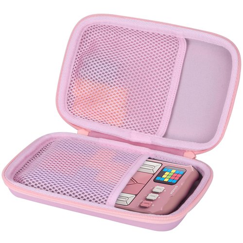 Lebakort Storage Case Compatible with GiiKER Super Slide Puzzle Games Original 500+ Challenges Brain Teaser Puzzle Toys Kids Teens (Pink Case)