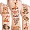 UVUXO Cute Animal Temporary Tattoo for kids - 82 Styles Animal Temporary for Girls Boy Body Arm Shoulder Cute Tattoos Stickers, Birthday Party Supplies Gifts for Kids