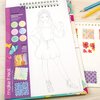 Make It Real – Fashion Design Sketchbook: Blooming Creativity. Inspirational Fashion Design Coloring Book for Girls. includes Sketchbook, Stencils, Puffy Stickers, Foil Stickers, and Design Guide