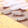 4 Pcs Sparkly Rhinestone Hair Barrettes with Bling for Women - Silver Wedding Hair Jewelry for Girls