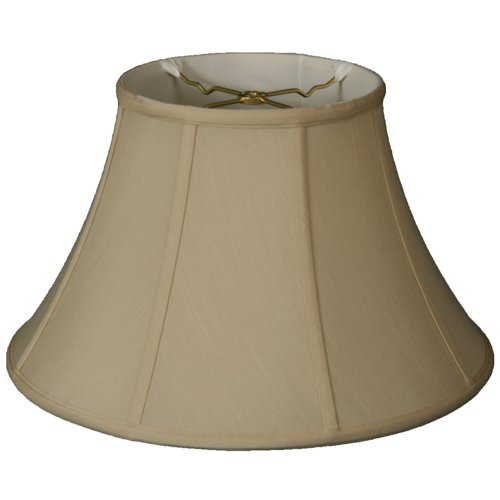 Royal Designs Shallow Bell Basic Lamp Shade, Beige, 9 x 18 x 12