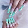 Spring Nail Art, 7Boxes Holographic Flower Nail Charms 3D Pink White Flower Bow Gold Butterfly Nail Art Design Manicure DIY Decoration for Acrylic Nails