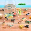 FLORMOON Mini Ocean Sea Animal Figures 36 pcs Realistic Plastic Aquarium Animals Action Model, Shark Bath Toys for Science Project, Birthday Party Cake Topper Gift for Kids Toddlers
