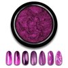 Hot Pink Chrome Nail Powder, Mirror Effect Aurora Magic Pearlescent Nail Jewelry Glitter Powder Holographic Pigment Metallic Nail Chrome Powder for Nails Art Decoration 1Pcs