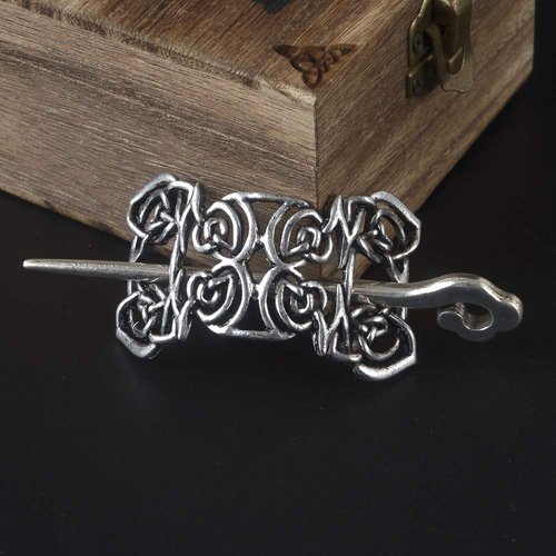 Viking Celtic Hair Sticks Hairpin-Viking Hair Clip Sticks for Long Hair Stick Slide Irish Hair Accessories