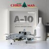 NUOTIE 1/100 A-10 Thunderbolt II (Warthog) Attack Pre-Build Diecast Metal Aircraft Model Kits VX-23 Replica Military Plane for Display Collection or Gift