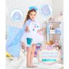 DOLNOW Princess Dress up for Little Girls, Mermaid Princess Cape Toddler Sequins Princess Cloak for 3-6 Years Girls Gift Toys
