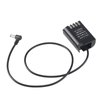 FocusFoto DC Male Plug to DMW-BLK22/DMW-DCC17 Decoded Dummy Battery Power Adapter Cable for Panasonic Lumix S5 DC-S5 S5II S5M2 DC-S5K S5GK G9 G9II G9M2 GH5II GH5M2 GH6 Camera