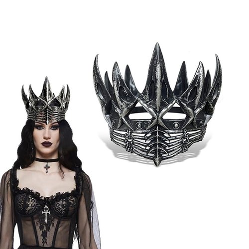 mdgfge Halloween Crow Crown Gothic Darkness Witcher Crowns Queen Tiara Headpiece for Women Girls Halloween Cosplay Dress Up Party Decoration Supplies