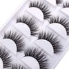 3D Mink False Eyelashes Pack Real Siberian Luxurious Messy Volume Dramatic Mink Fake Eyelashes Set 5 Pairs/Box A15-5（The New)