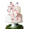 Sugar Robot Inc. Edible Butterflies Assorted Size Pastel Premium Crafted Made in the USA - Cake and Cupcake Toppers, Decoration (pink)