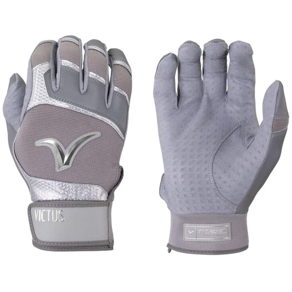 Victus Debut 2.0 Batting Gloves, Wolf Gray, Adult Small