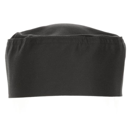 Chef Works Unisex Cool Vent Chef Beanie, Black, Small/Medium