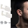 Orglace Ear Piercing Kit Disposable Self Ear Piercing Kit Safety 4 Pack Ear Piercing Gun Kit Tool with 5mm Earring Studs