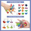 XIPEGPA 132 PCS Dinosaur Party Favors with Dinosaur Themed Eggs Dinos Slap Bracelets Keychains Rings Stickers for Kids Birthday Party Supplies Classroom Prizes Box Gift Goodie Bag Fillers