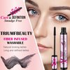 Unclumpable Natural Fiber Washable Mascara - Black Volume & Length, Waterproof, Smudgeproof, Pack of 2 for Bold, Full Lashes, Vegan & Cruelty Free