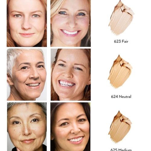 Emani Organic HD Corrective Liquid Concealer Full Coverage Makeup, Best Color Correcting Face Makeup, 623 Fair, 0.3 fl oz