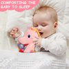Fuzqq Baby Girl Toys 0-6 Months,Infant Musical Stuffed Animals Soft Toy with Bright Colors,Crinkle Sound Paper, Multi-Textures & Rattles,Baby Newborn Toys for 0 3 6 9 12 Months Boy/Girls(Pink)