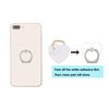 lenoup Transparent Heart Cell Phone Ring Holder Kickstand,360 Rotation Clear Heart Cell Phone Finger Ring Grip Stand for Phones,Pad