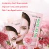 Hydrogel Collagen Sheet Mask with Rose Petal, Instant Brightening Hydrating Face Mask Sheet Mask for Firming, Elasticity Improvement 12-Pack
