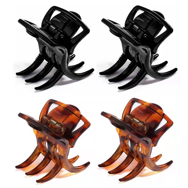 4 Pieces Hair Claw Clips,Morhom Big Size Hair Claws 2.0 Inch Hair Jaw Clip for Women Girls Thick or Medium Hair
