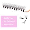 Premade Fans Eyelash Extensions 20D Mixed Tray Pointed Base Premade Lash Extensions Fans Middle Stem Premade Lash Fan Synthetic Mink Volume Lash Extensions (20D-0.07C-12-18mm)