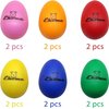 Ehome Easter Egg Shakers, 12Pcs Egg Shakers Musical Instruments, Egg Shakers for Babies, Plastic Eggs for Toddlers 1-3, Easter Baby Shaker Toy, 6 Colors Montessori Baby Maracas(Plastic)