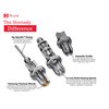 Hornady Custom Grade New Dimension 3-Die Set, 44 SPL/REM MAG(.430) (546548) -Caliber Specific Reloading Equipment for Handloaders with Full Length Sizer Die, Seating Die, Sure-Loc Rings, & Storage Box