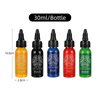 ATOMUS Tattoo Ink 5 Colors 1oz 30ml Tattoo Supply Black Pigment Natural Plant Tattoo Ink Pigment Permanent Makeup Tattoos Pigment