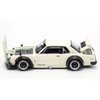 POP RACE Model Car Compatible with Nissan Skyline GT-R V8 Drift (Hakosuka) White 1/64 Diecast Model Car PR640113