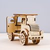 YII WMOC 3D Wooden Puzzle Retro Car Model Desktop Toy DIY Handmade Wooden Model Car Kit Adult/Youth/Children Creative Gift