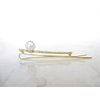 Set of 2 gold and pearl bobby pins