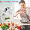 Albayrak Kitchen Timer, Chef Cooking Timer Clock with Loud Alarm, No Batteries Required, 100% Mechanical - Magnetic Backing, Exquisite Stainless Steel Body - Countdown Reminder - Silver 1Pack