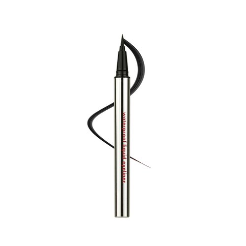 Kara Beauty Waterproof Liquid Eyeliner Black - 24 Hour Wear Waterproof Liquid Eyeliner Pen with Brush Tip Applicator, Smudge Proof in Black